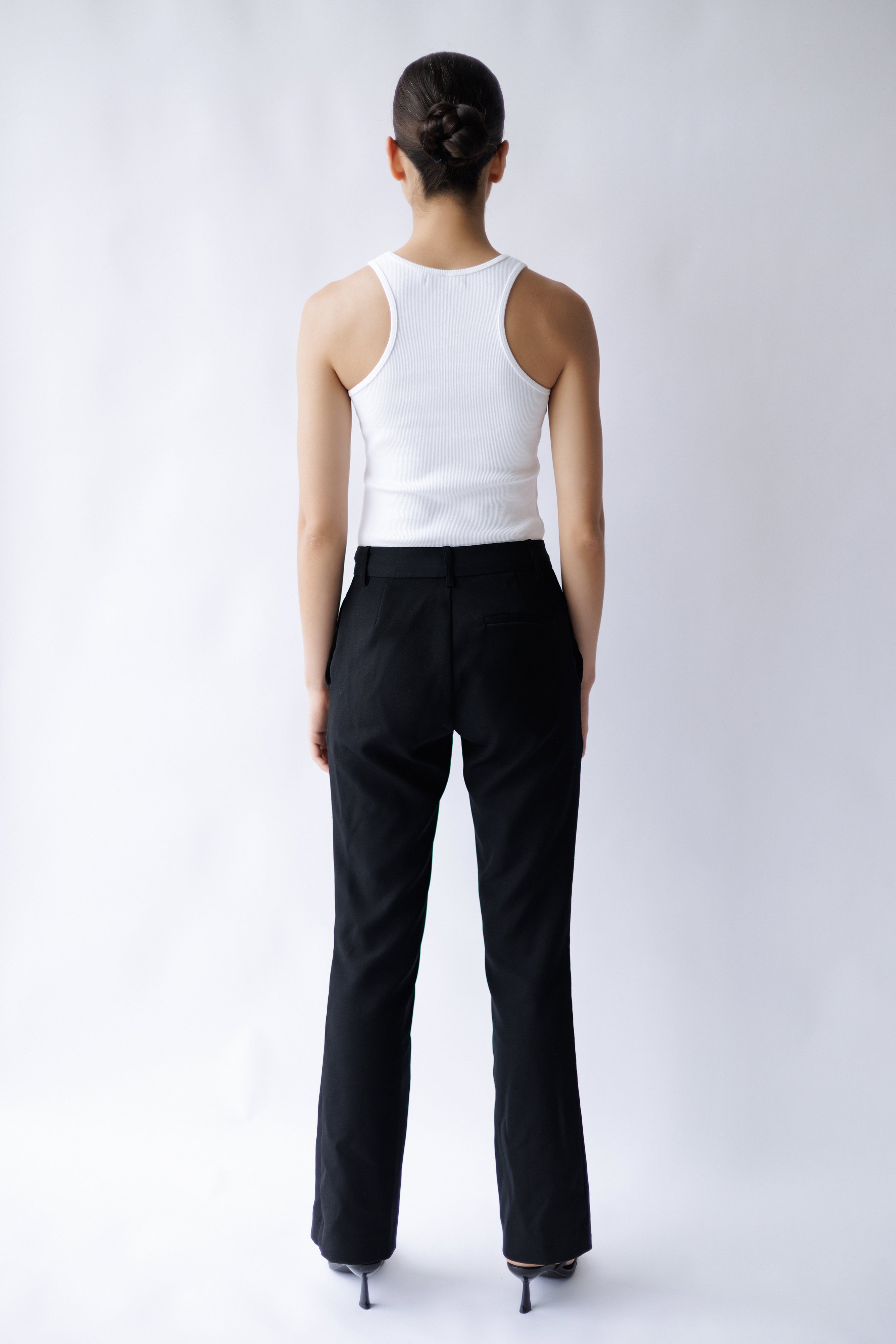 MB Logo Organic Cotton Rib Tank Top